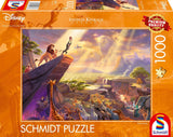 Schmidt Spiele 59673 Thomas Kinkade, Disney, Król Lew, układanka 1000 elementów Puzzle Naty Shop Single