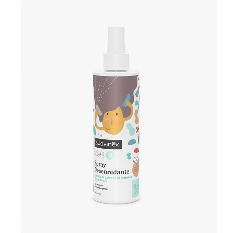 Suavinex Spray do rozczesywania włosów dla dziewcząt i chłopców Bez spłukiwania Czesanie i ciągnięcie Rozczesywanie Koktajl owocowy Bez alergenów 96% składników Naturalne pochodzenie 3 do 10 lat 250 ml Produkty do rozczesywania włosów Naty Shop Domyślny tytuł