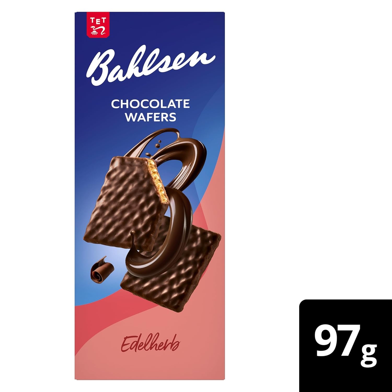 BAHLSEN Edelherb wafle czekoladowe - Wafelek czekoladowy Edelherb (1 x 97 g)