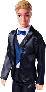 Simba 105733629 - Steffi Love Kevin Urocza lalka 30 cm ubrana w stylowy garnitur z muszką i kamizelką, wiek: 3+