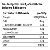 FRECHE FREUNDE Organiczne musli śniadaniowe Edda's Berry Crunchy Musli Mix dla dzieci w wieku szkolnym z liofilizowanymi truskawkami Wegańskie 6 opakowań (6 x 280g)