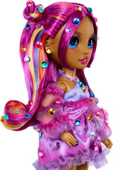 Rainbow High Be Dazzling - Noemie Violette - Liliowa lalka modowa o długości 28 cm z narzędziem do dekorowania, błyszczącymi kamieniami szlachetnymi i akcesoriami do stylizacji