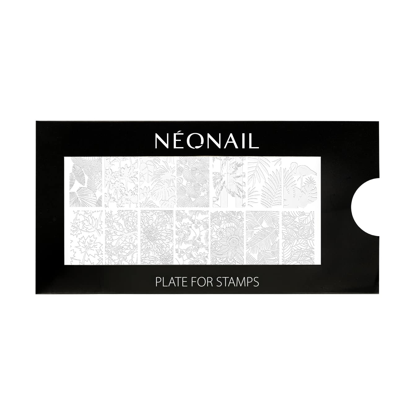 NÉONAIL Nagel Stempel Mit Schaber - Nägel Selber Machen - Stempel do zdobienia paznokci - Nageldesign Für Nagel Schablone - French Nails Stempel - Silikon Nagelstempel