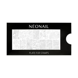 NÉONAIL Nagel Stempel Mit Schaber - Nägel Selber Machen - Stempel do zdobienia paznokci - Nageldesign Für Nagel Schablone - French Nails Stempel - Silikon Nagelstempel