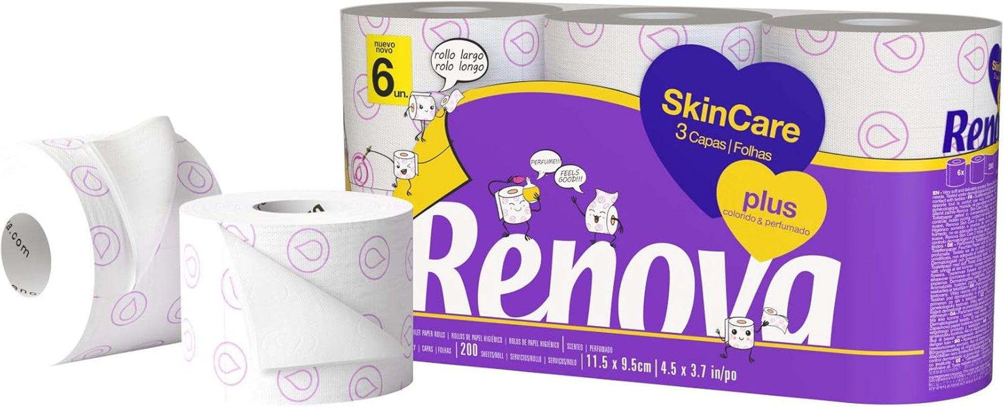FORNOR RENOVA 67125 RENOVA PAPIER TOALETOWY ZAPACHOWA PIELĘGNACJA SKÓRY