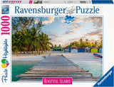 Ravensburger Puzzle Beautiful Islands 16912 - Karaiby - 1000-elementowe puzzle dla dorosłych i dzieci powyżej 14. roku życia Puzzle Naty Shop
