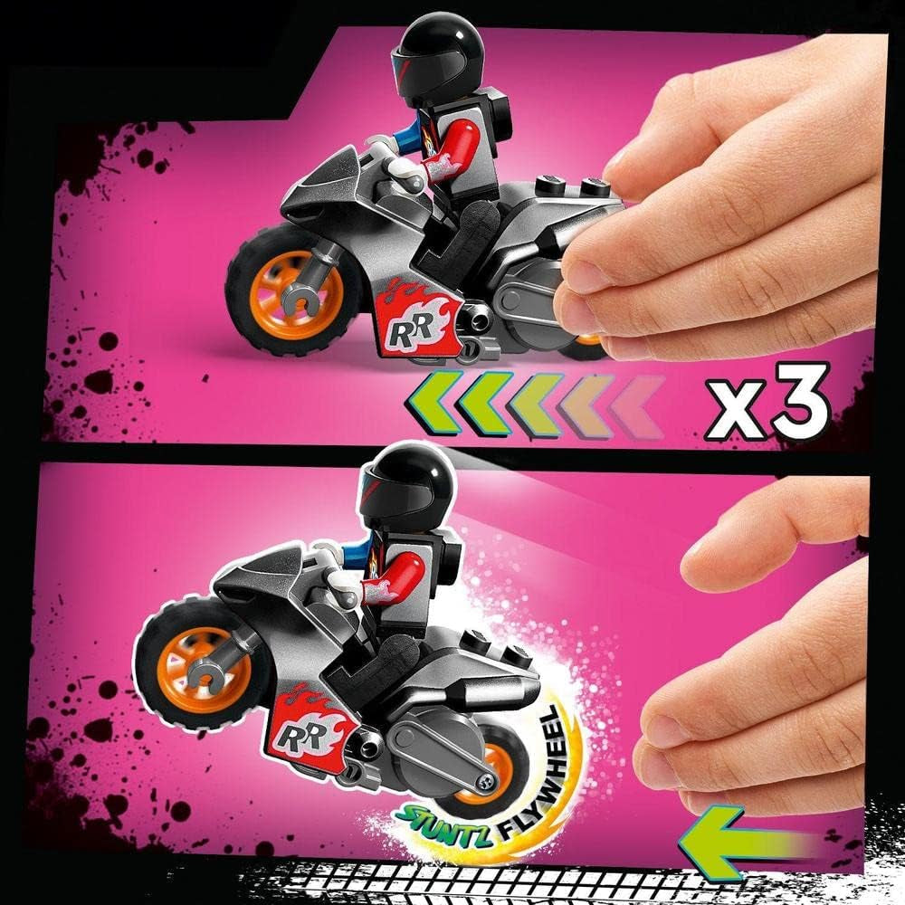 LEGO 60361 City Stuntz Ultimate Stunt Rider Challenge, akrobacje 3 w 1 dla 1 lub 2 graczy, z 2 motocyklami na kółkach dla dzieci, zestawy do budowania 2023 w sklepie LEGO