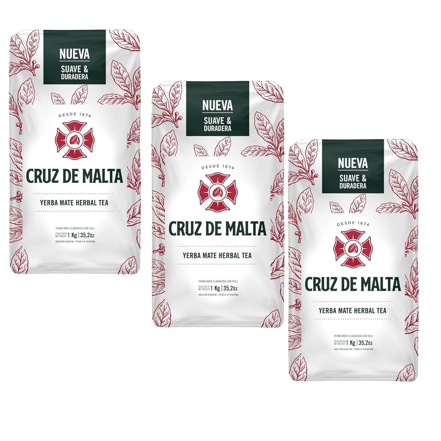 Argentyńska herbata mate z kawałkami łodyg, 1 kg.