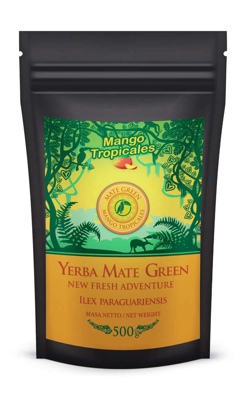 Zestaw do herbaty Yerba Mate ● Herbata Mango Tropicales Mate 500G ● Zestaw do herbaty Mate 4X25G ● Herbata Mate z Owocami ● Herbata Yerba Mate z Mango, Ananasem, Cytryną