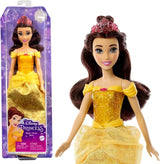 Mattel Disney Princess Zabawka Ruchoma lalka Belle Fashion z błyszczącymi ubraniami i akcesoriami Prezent dla dzieci inspirowany filmami Disneya HLW11 Naty Shop Dolls Domyślny tytuł