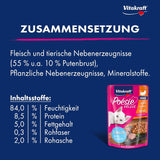Vitakraft Poésie Délice, Junior, Mokra karma dla kotów, Mokra karma w sosie, z indykiem, Opakowanie zbiorcze, dla młodych kotów, Bez dodatku cukru i zbóż (23 x 85g)