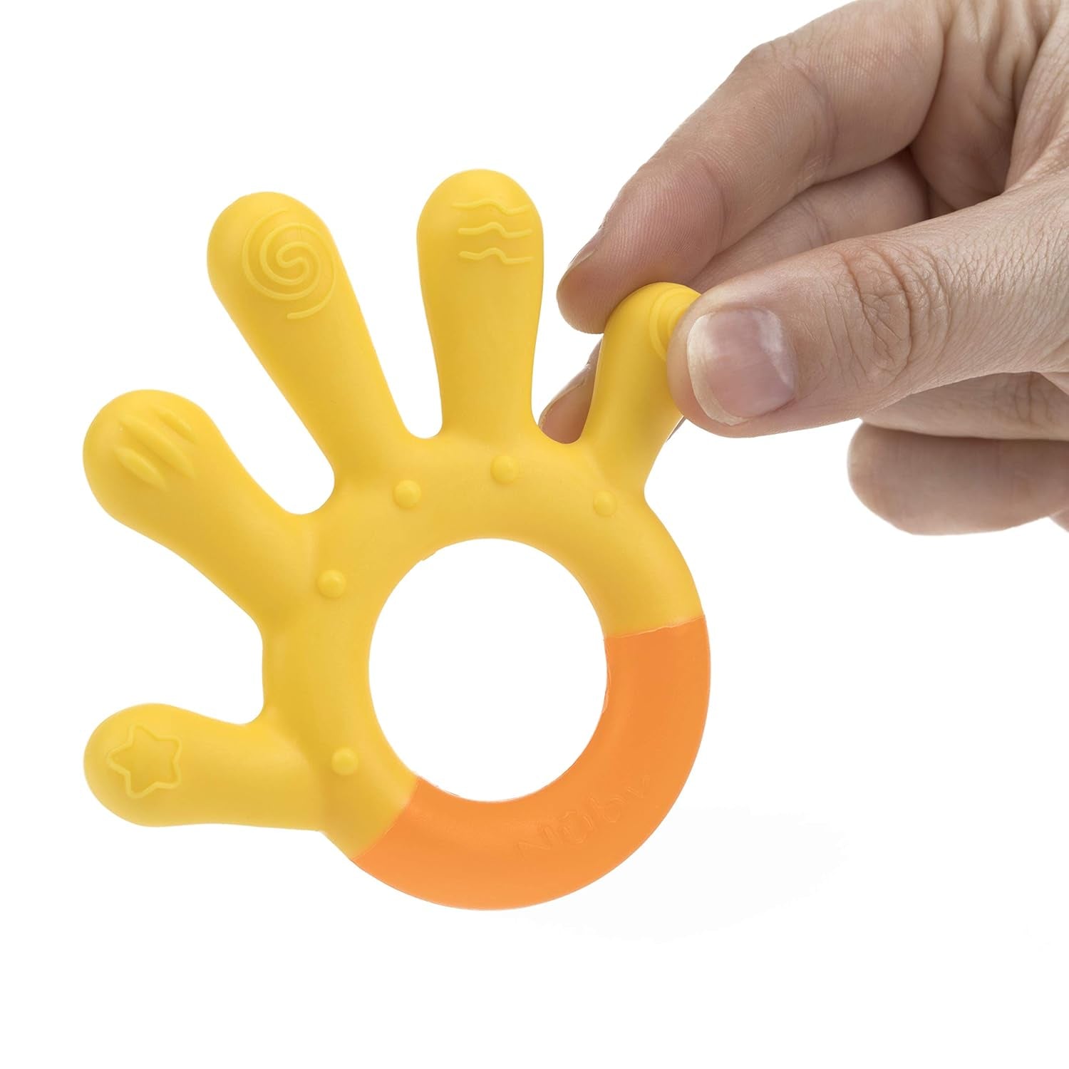 Nuby - 3-stopniowe pierścienie ząbkujące - 3 pierścienie ząbkujące do stymulacji dziąseł i łagodzenia bólu ząbkowania - Zabawka ząbkująca dla dziecka - Bez BPA - 3+ miesięcy