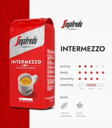 SEGAFREDO Intermezzo ESPRESSO ganze Bohne 4x1000g (4000g) - włoska kawa