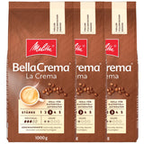 3 Kawa ziarnista Melitta BellaCrema La Crema, średnio palona, ​​po 1 kg