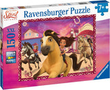 Ravensburger Puzzle dla dzieci - 12994 Friends For Life - Dreamworks Spirit Puzzle dla dzieci od 7 lat, zawierające 150 elementów w formacie XXL Puzzle Naty Shop
