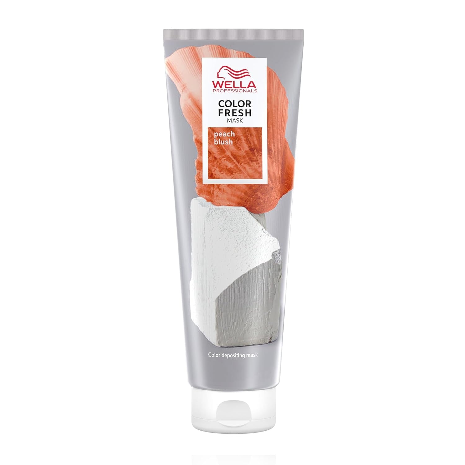 Wella Professionals Color Fresh Mask Peach Blush - kuracja do włosów rewitalizująca i zmieniająca kolor włosów - odżywczy odcień z olejkiem z awokado - do włosów blond i rozjaśnianych - 150 ml Naty Shop Hair Mask Default Title