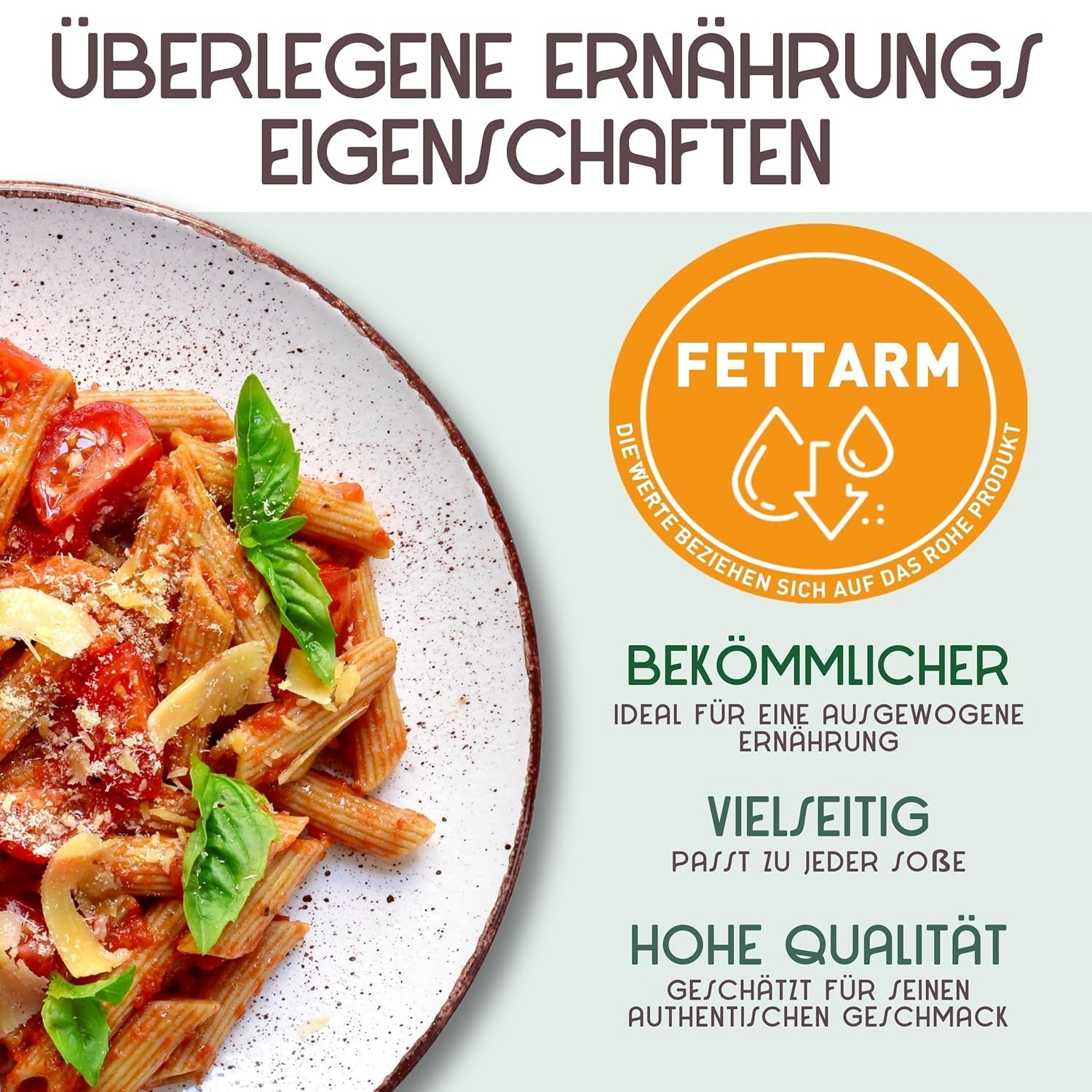 Ekologiczny Makaron Tortiglioni Nr 89 - 500g Makaron pszenny o obniżonej zawartości tłuszczu – Niska zawartość tłuszczu – Źródło błonnika i białka