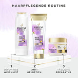 Pantene Pro-V Silky & Glowing Hair Rescue intensywna maska do włosów z biotyną i keratyną Reconstruct 300ml. Pomaga naprawić suche, zniszczone lub rozjaśnione włosy. Maska do włosów Naty Shop