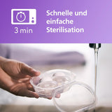 Philips AVENT Ultra Start smoczek na noc, smoczek ortodontyczny dla noworodków, świecący w ciemności, bez BPA, z pojemnikiem do sterylizacji, podwójne opakowanie, księżyc, gwiazda, SCF075/07
