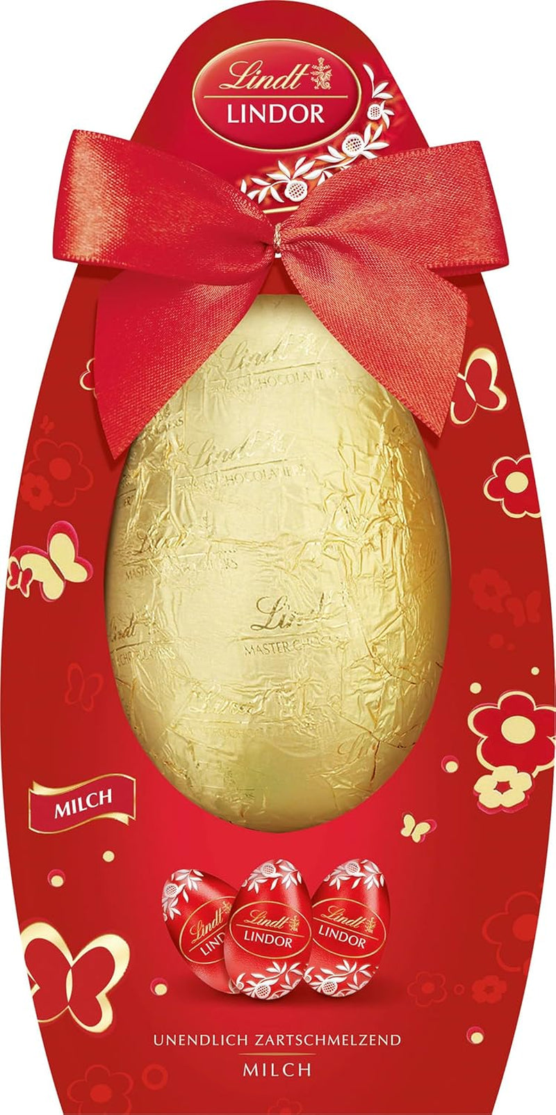 Mieszanka Wielkanocna Lindt Czekolada LINDOR | Pudełko 144g | Rozpływające się w ustach jajka LINDOR w trzech wariantach: Czekolada mleczna, Czekolada gorzka, Orzech laskowy | Czekolada Wielkanocna | Prezent czekoladowy | 1 opakowanie