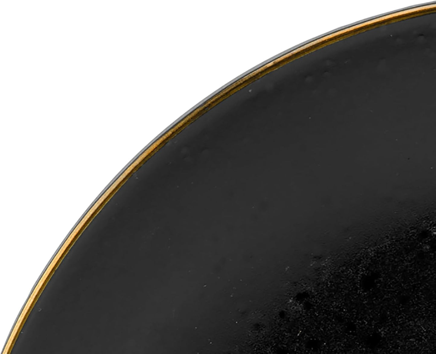 CreaTable, 22699, seria Industrial Gold BLACK, 16-częściowy zestaw naczyń obiadowych dla 4 osób, serwis porcelany Combo, można myć w zmywarce i używać w kuchence mikrofalowej, jakość produkcji