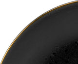 CreaTable, 22699, seria Industrial Gold BLACK, 16-częściowy zestaw naczyń obiadowych dla 4 osób, serwis porcelany Combo, można myć w zmywarce i używać w kuchence mikrofalowej, jakość produkcji