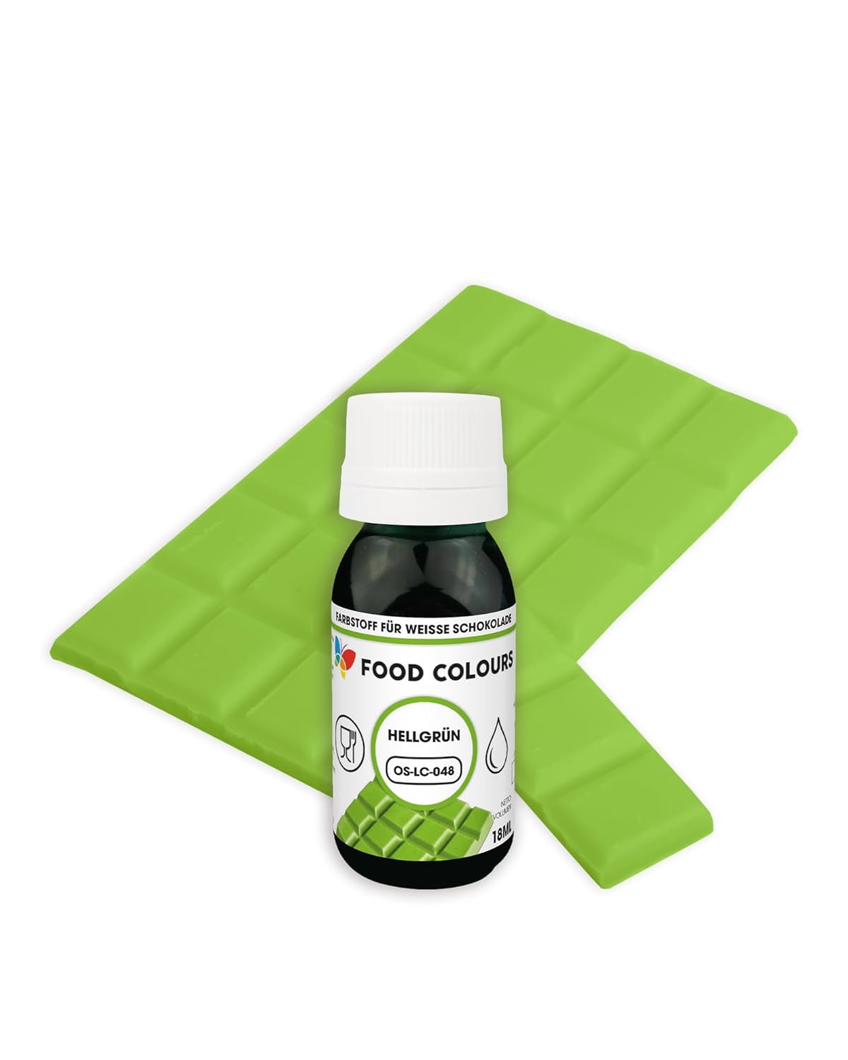 Barwnik spożywczy OS-LC DARK GREEN 18 ml Barwnik spożywczy do białej czekolady, pralin, kremów, tłustych ciast, dekoracji do ciast i tart