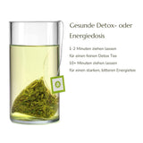 Anna'S Teapot Sencha Organiczna zielona herbata w saszetkach - Organiczna japońska zielona herbata 20 saszetek w kształcie piramidy w zamykanej torebce