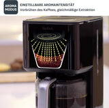Ekspres do kawy Tefal Smart'n Light z timerem, ekspres do kawy z programowalnym filtrem 1,25 l, funkcja aromatu zapewniająca intensywny aromat, funkcja utrzymywania ciepła, zabezpieczenie przed kapaniem i łatwe czyszczenie, czarny
