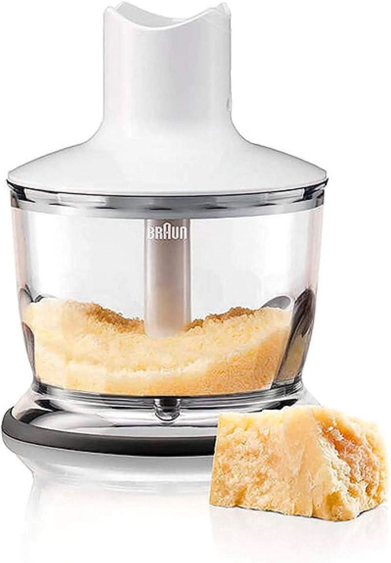 Braun Multiquick 3 MQ 3135 Sos Stabmixer – Pürierstab Mit 11 Geschwindigkeiten plus Turbo-Stufe & Edelstahl-Mixfuß, 750 Watt, Inkl. 600 ml Mix-/Messbecher, Schneebesen & Zerkleinerer, Weiß/Grau Kitchen Naty Shop