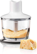 Braun Multiquick 3 MQ 3135 Sos Stabmixer – Pürierstab Mit 11 Geschwindigkeiten plus Turbo-Stufe & Edelstahl-Mixfuß, 750 Watt, Inkl. 600 ml Mix-/Messbecher, Schneebesen & Zerkleinerer, Weiß/Grau Kitchen Naty Shop