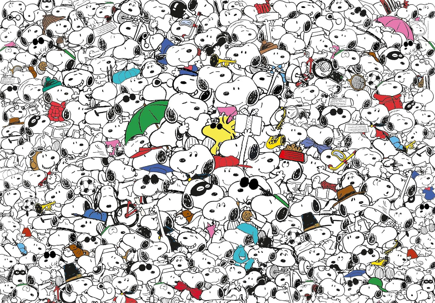 Clementoni - 39804 - Impossible Puzzle Peanuts - 1000 elementów puzzle dla dorosłych i dzieci od 14 lat, gra zręcznościowa dla całej rodziny Puzzle Naty Shop