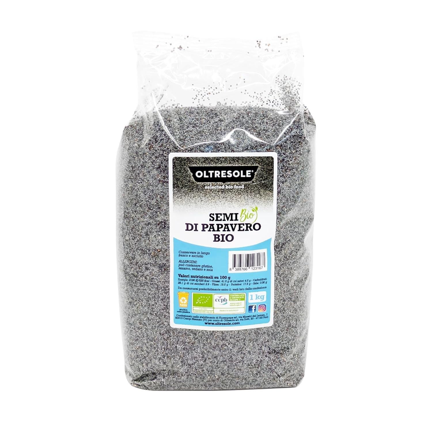 Organiczny mak 3kg, bogaty w składniki odżywcze Organiczny mak, idealny do gotowania i jedzenia, wygodny rozmiar