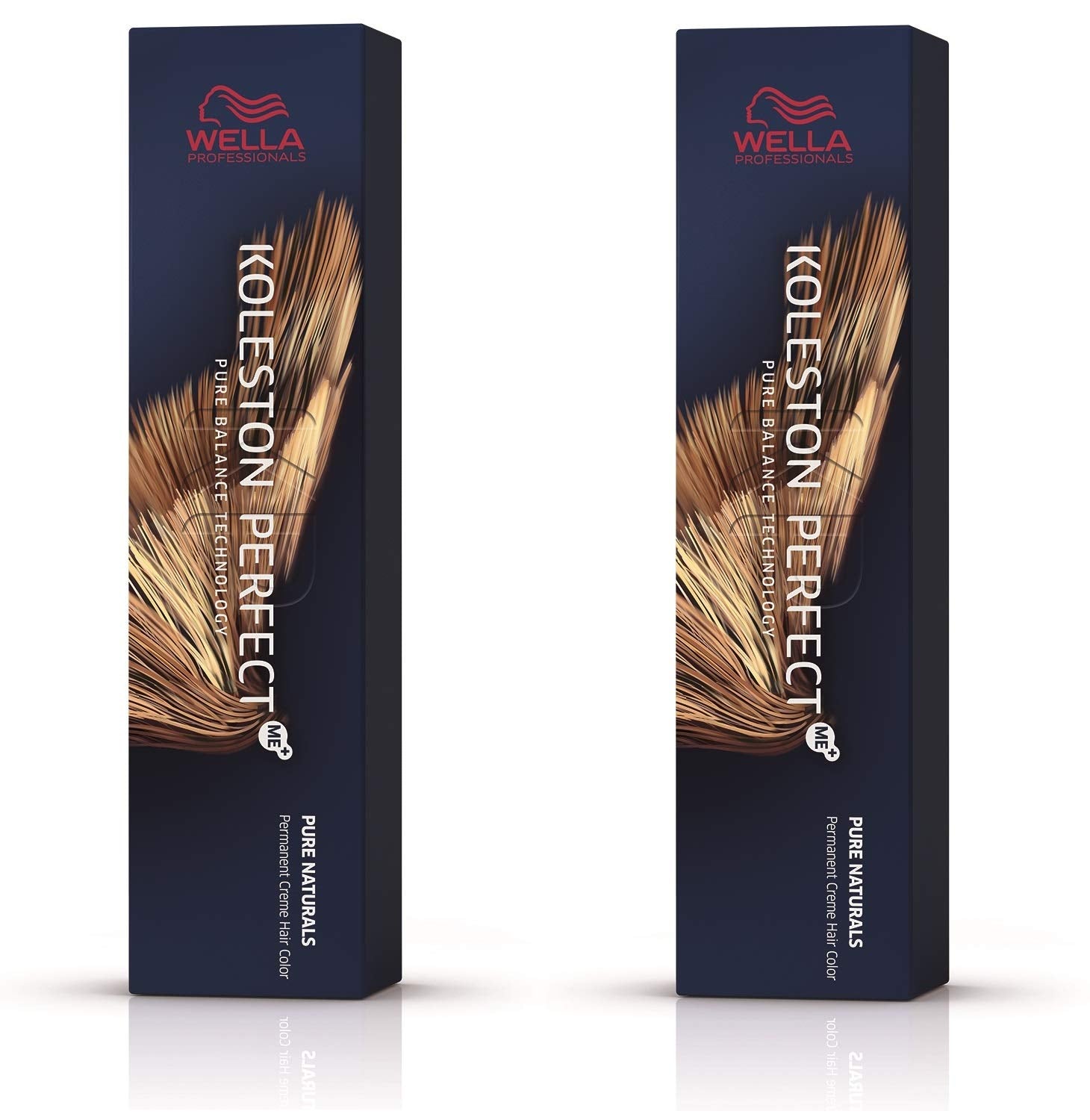 Wella Professionals Wella Koleston Perfect ME KP Pure Naturals 5/00 Jasnobrązowy Naturalny Intensywny, opakowanie 2 szt. Farba do włosów Naty Shop Brązowy, biały 60 ml (opakowanie 2 szt.)