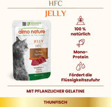 Almo Nature HFC Jelly mokra karma dla kota - z tuńczykiem, opakowanie 24 szt. (24 x 55 g)