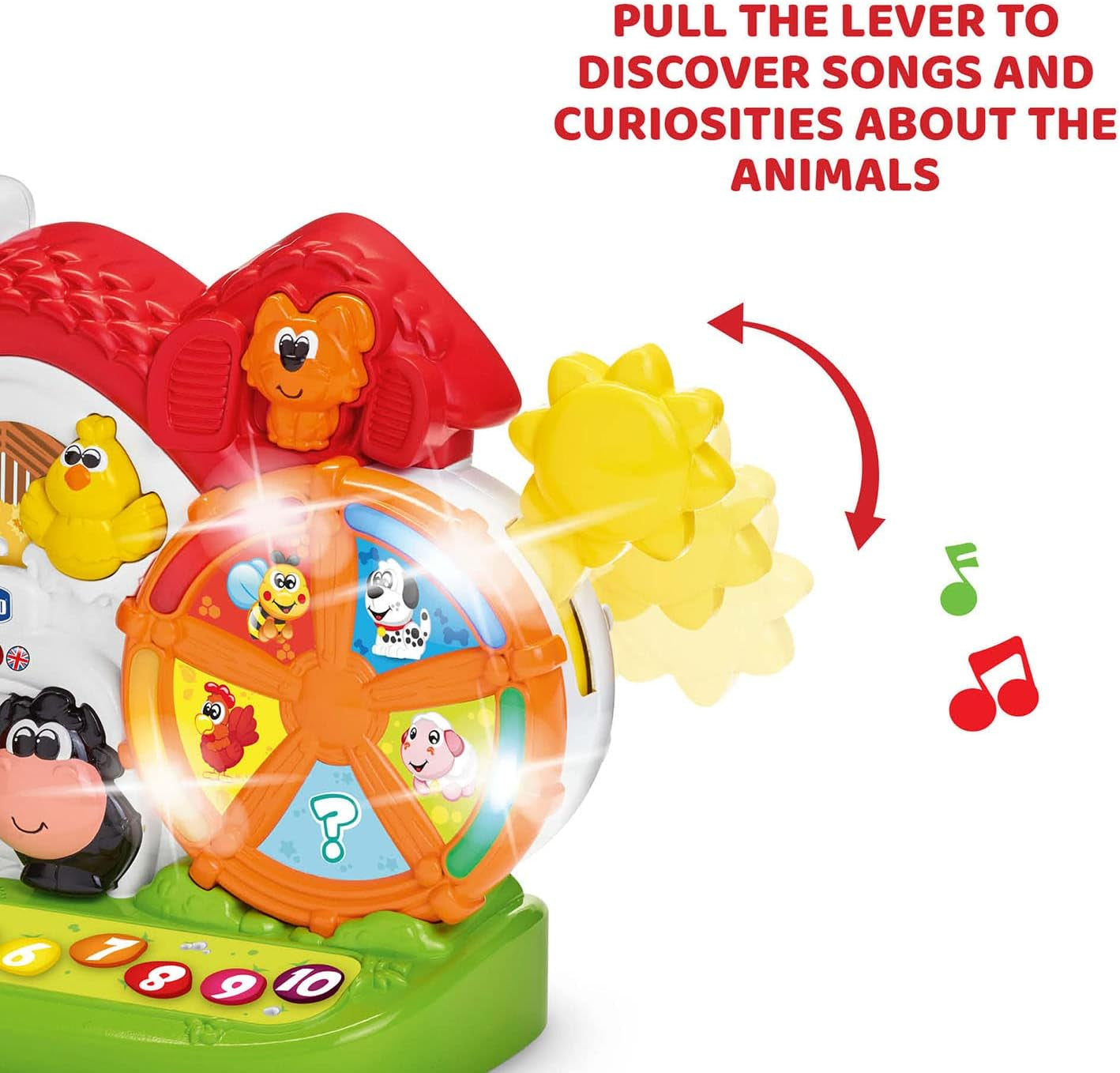 Chicco Ma New Farm, dwujęzyczna, do układania w stosy Naty Shop Baby Toys