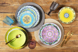 Zestaw naczyń stołowych Excelsa ETNO Chic, porcelana, wielokolorowy, 21 sztuk