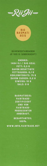Taraori biały organiczny ryż Basmati, FairTrade Naturland, 500 g