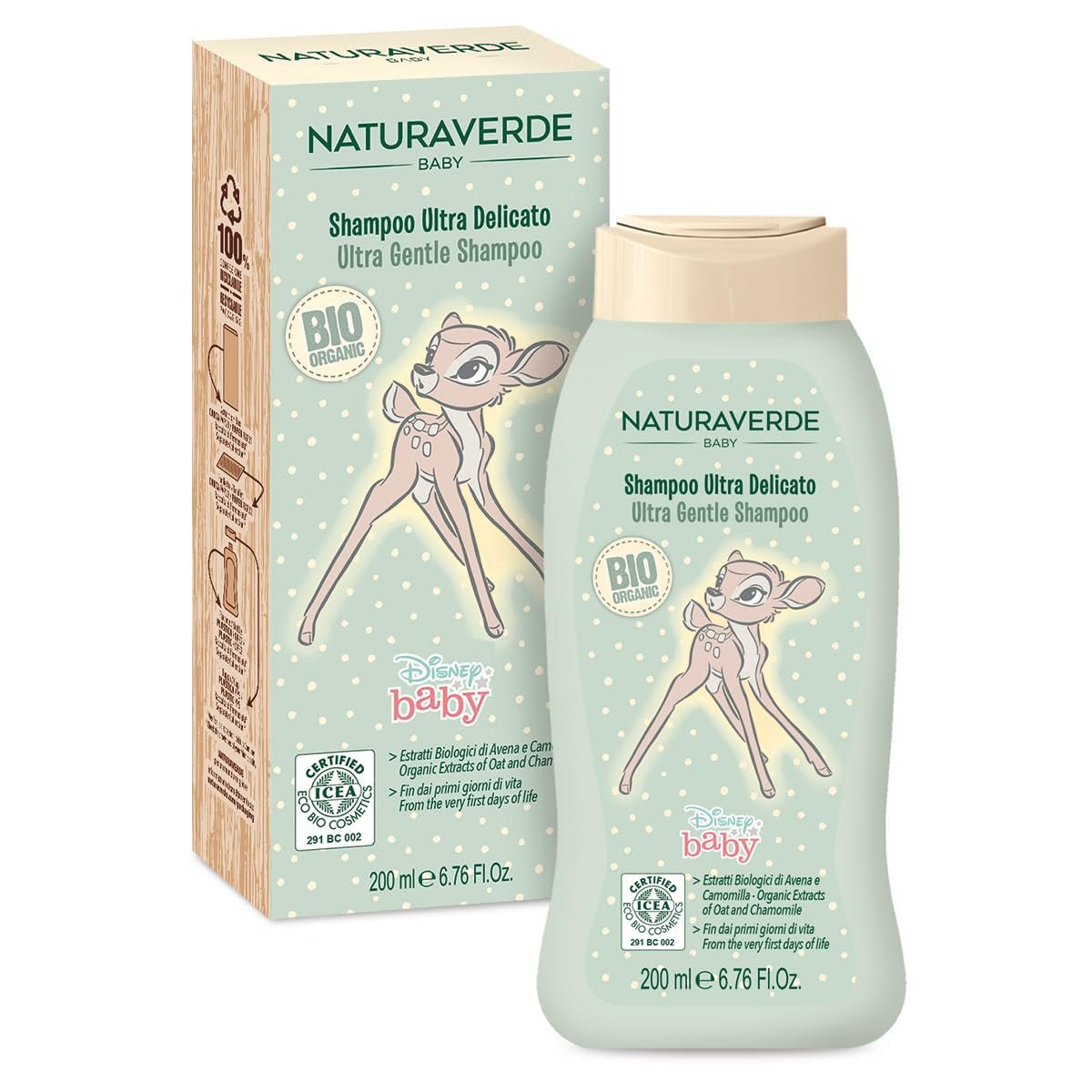 | Baby-BIO-Disney-Ultra Delikatny szampon, 6x 200ml Dzieci - Kąpiel i pielęgnacja Naty Shop