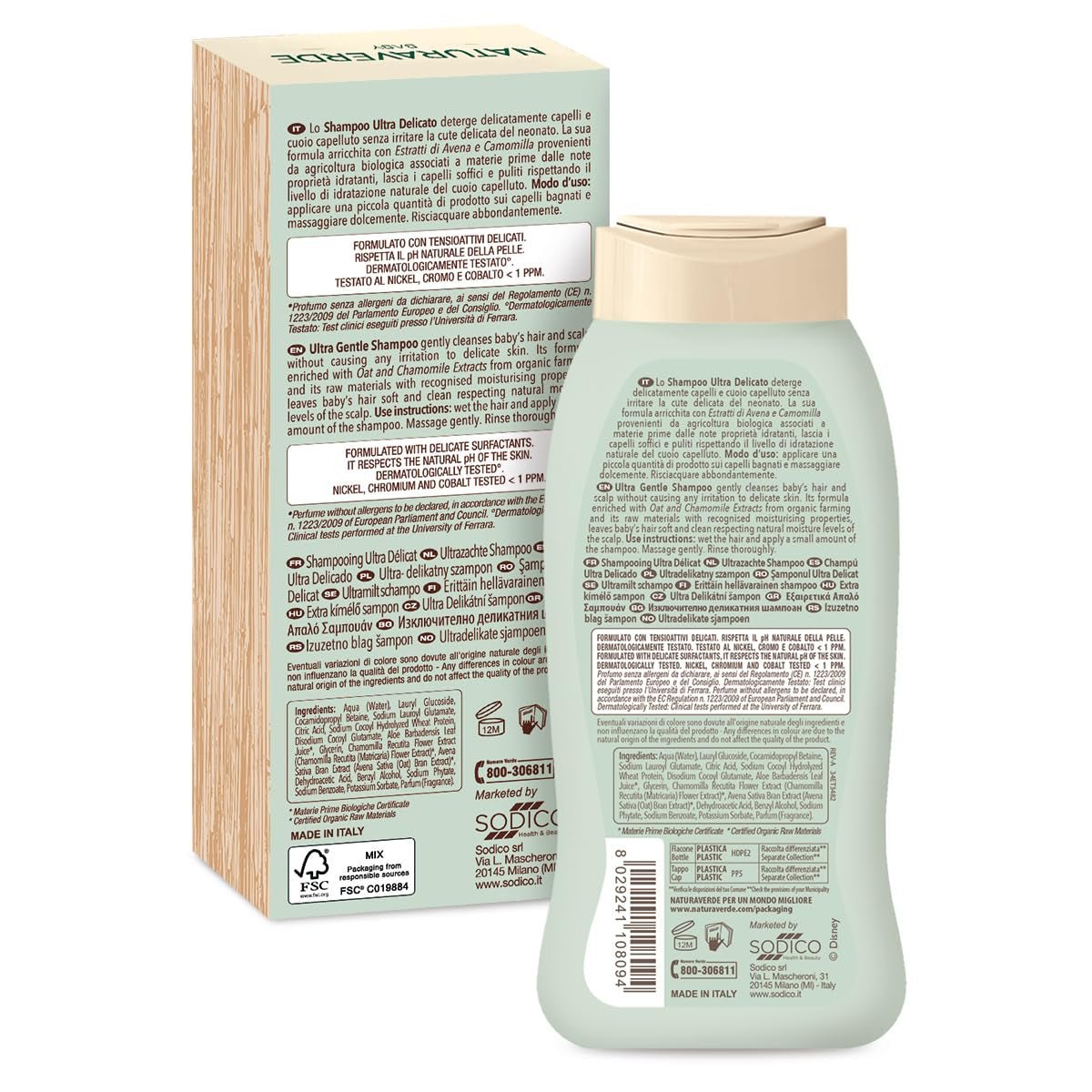 | Baby-BIO-Disney-Ultra Delikatny szampon, 6x 200ml Dzieci - Kąpiel i pielęgnacja Naty Shop