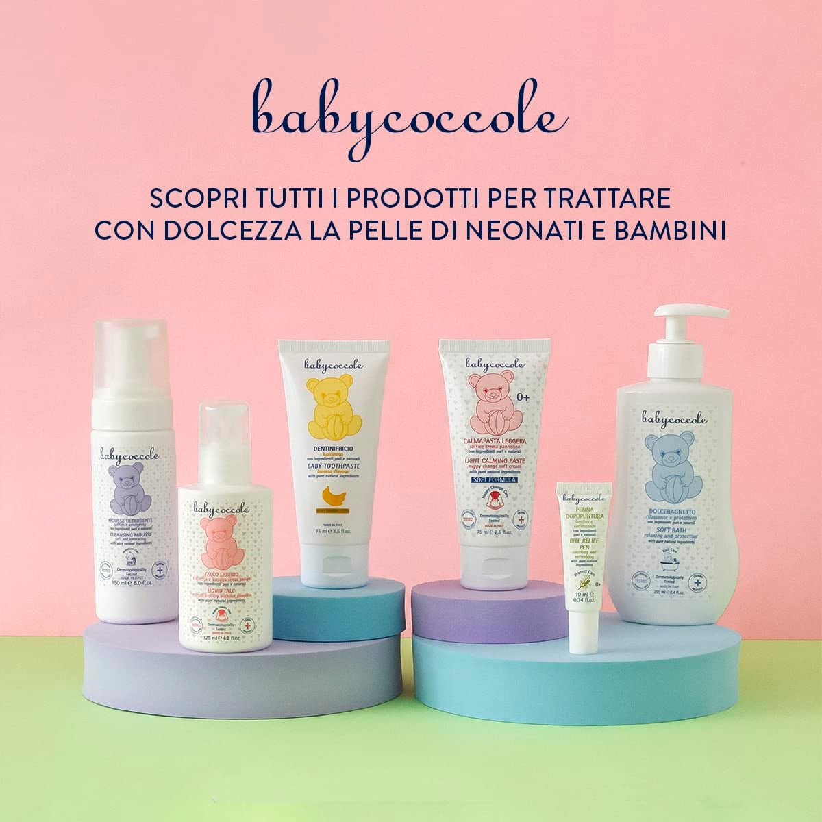 Babycoccole szampon do kąpieli dla niemowląt i dzieci, z ekstraktami z kwiatów lotosu i naturalnymi składnikami, do skóry wrażliwej, 250 ml Dzieci - Kąpiel i pielęgnacja skóry Naty Shop