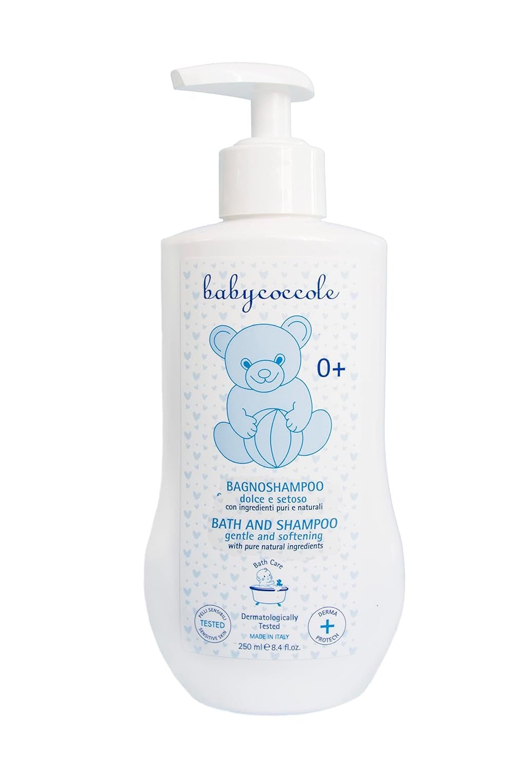 Babycoccole szampon do kąpieli dla niemowląt i dzieci, z ekstraktami z kwiatów lotosu i naturalnymi składnikami, do skóry wrażliwej, 250 ml Dzieci - Kąpiel i pielęgnacja skóry Naty Shop