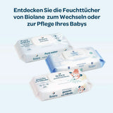 BIOLANE - Baby-Feuchttücher Mit 99,9% Wasser - Czysta woda - Packung Mit 12 X 48 (576 Feuchttücher) - Für Empfindliche Haut - Ab Der Geburt - Duftfrei - Wechseln Und Reinigungspflege Naty Shop