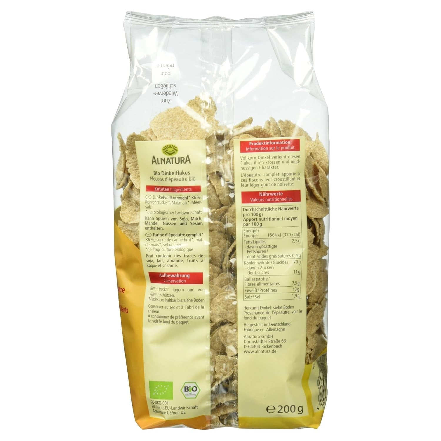 Ekologiczne płatki orkiszowe, 200g