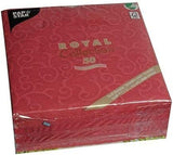 Papstar, 50 serwetek „ROYAL Collection” 1/4 złożenia 40 cm x 40 cm Bordeaux „Casali”, #84880