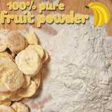 Liofilizowane banany w proszku | XL 300g Proszek owocowy Liofilizowany proszek bananowy | Do smoothie, pieczenia, ciasta | Liofilizowany banan | Owoce liofilizowane | ZingyZoo Proszek bananowy Naty Kup produkty suszone