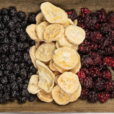 Liofilizowane banany | Opakowanie 120g Banany suszone bez cukru | Liofilizowany banan | Banany z suszonymi owocami | Świeże banany liofilizowane | Liofilizowane plasterki banana Naty Shop produkty suszone