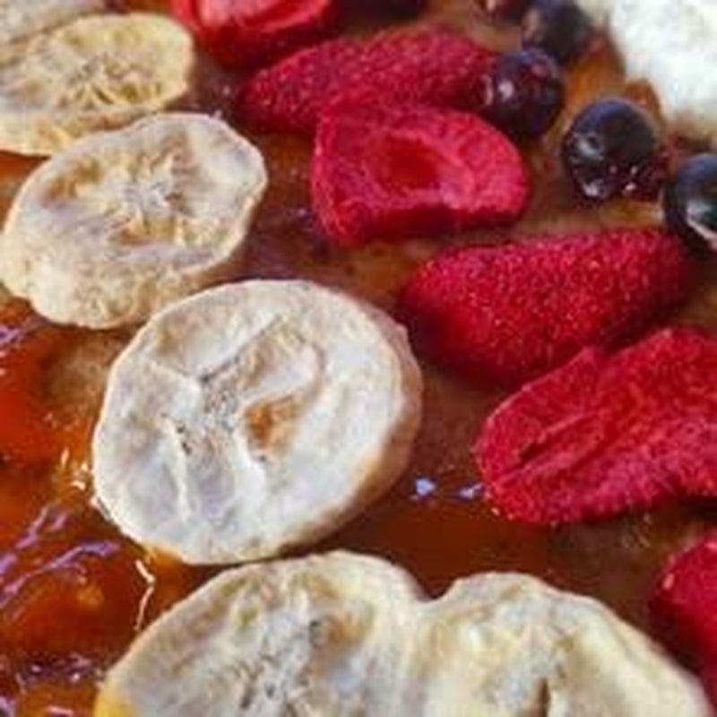 Liofilizowane banany | Opakowanie 120g Banany suszone bez cukru | Liofilizowany banan | Banany z suszonymi owocami | Świeże banany liofilizowane | Liofilizowane plasterki banana Naty Shop produkty suszone