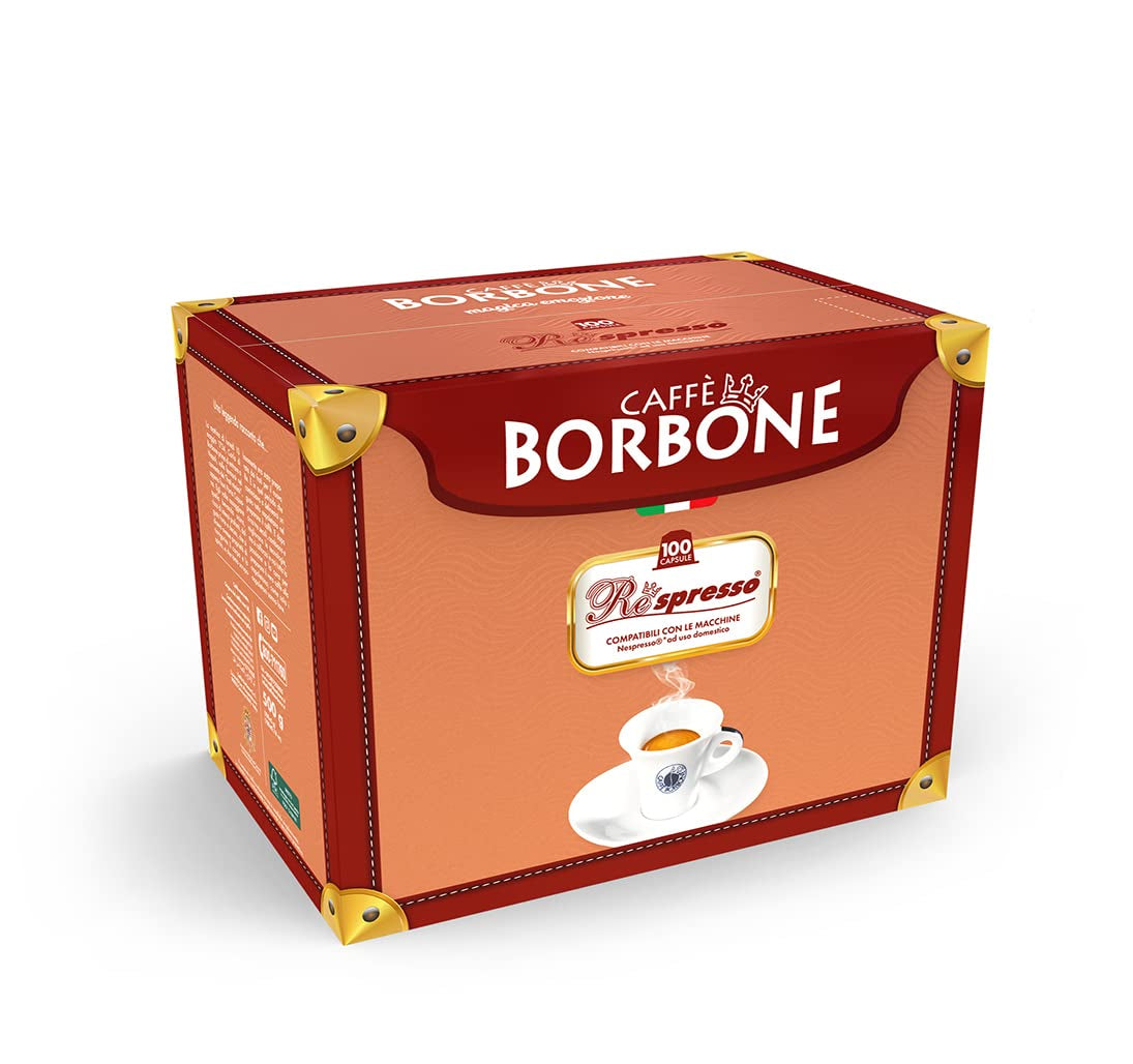 Caffè Borbone Respresso, Blue Kaffeemischung - 100 kapsułek - Kompatybilne z Nespresso®* Haushalts-Espressomaschinen
