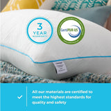Poduszka Linenspa White Standard z żelem z pianki memory Naty Shop Poduszki standardowe